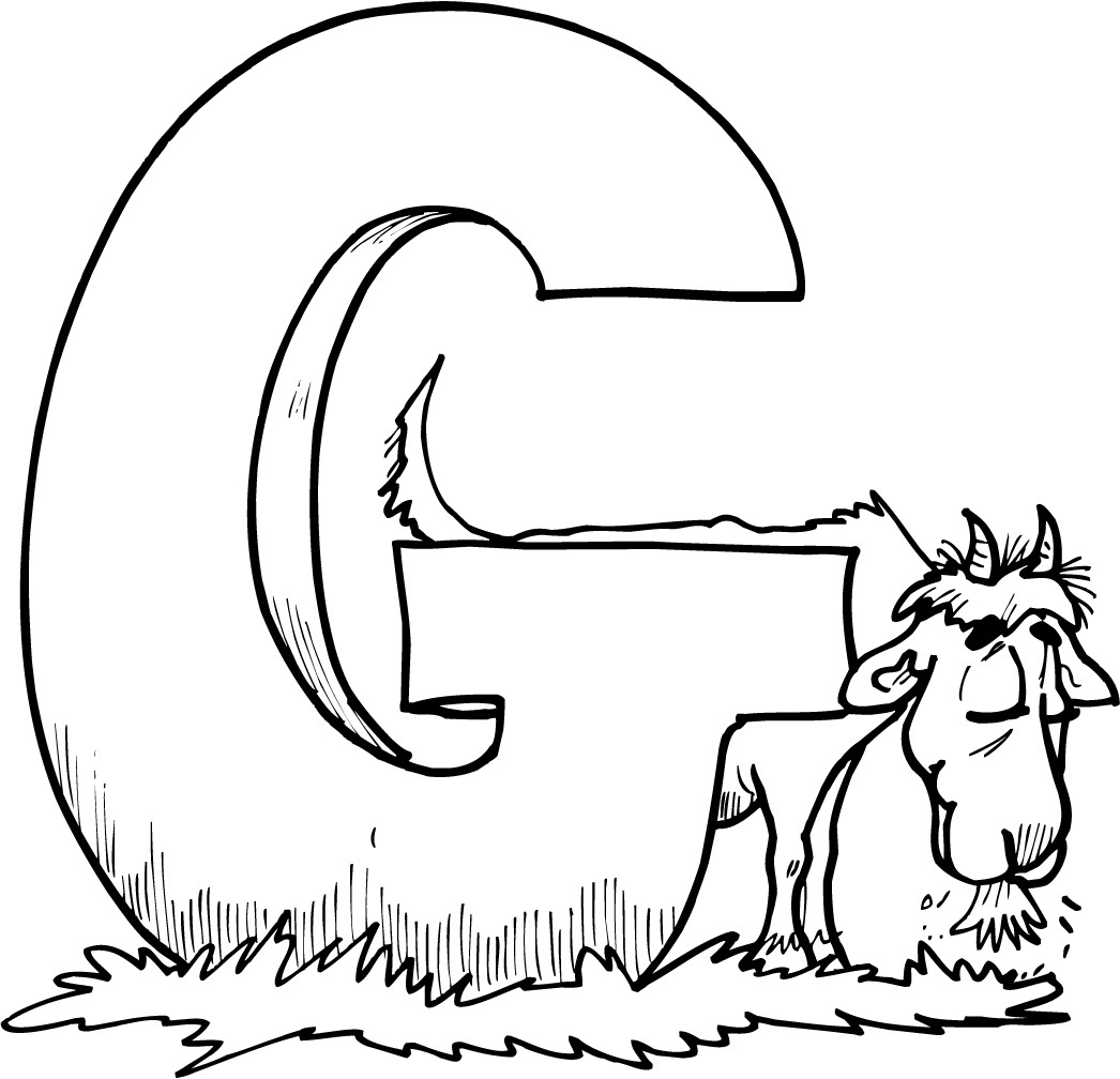 1046x1008 Free Printable Goat Coloring Pages For Kids