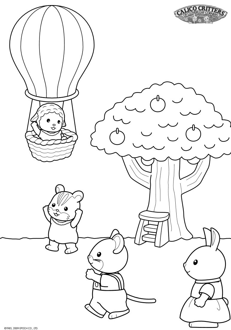 772x1101 Profitable Number Coloring Page Pages Of Calico Critters