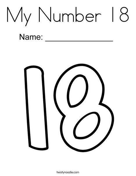 468x605 My Number Coloring Page