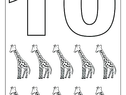 440x330 Number Coloring Page Number Coloring Page Number To Color