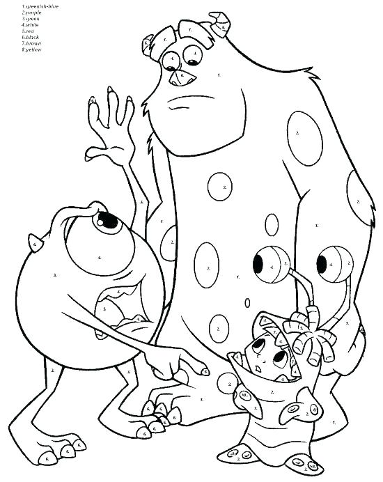 550x692 Number Coloring Pages