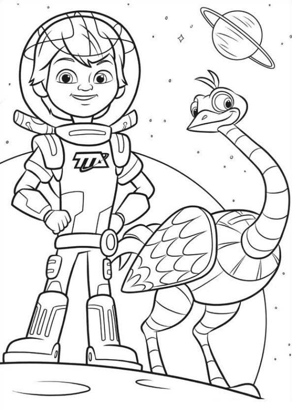 593x832 Kids N Coloring Pages Of Miles From Tomorrowland