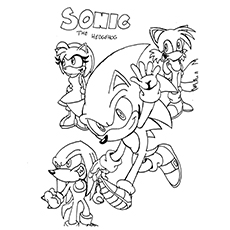 230x230 Sonic The Hedgehog Coloring Pages