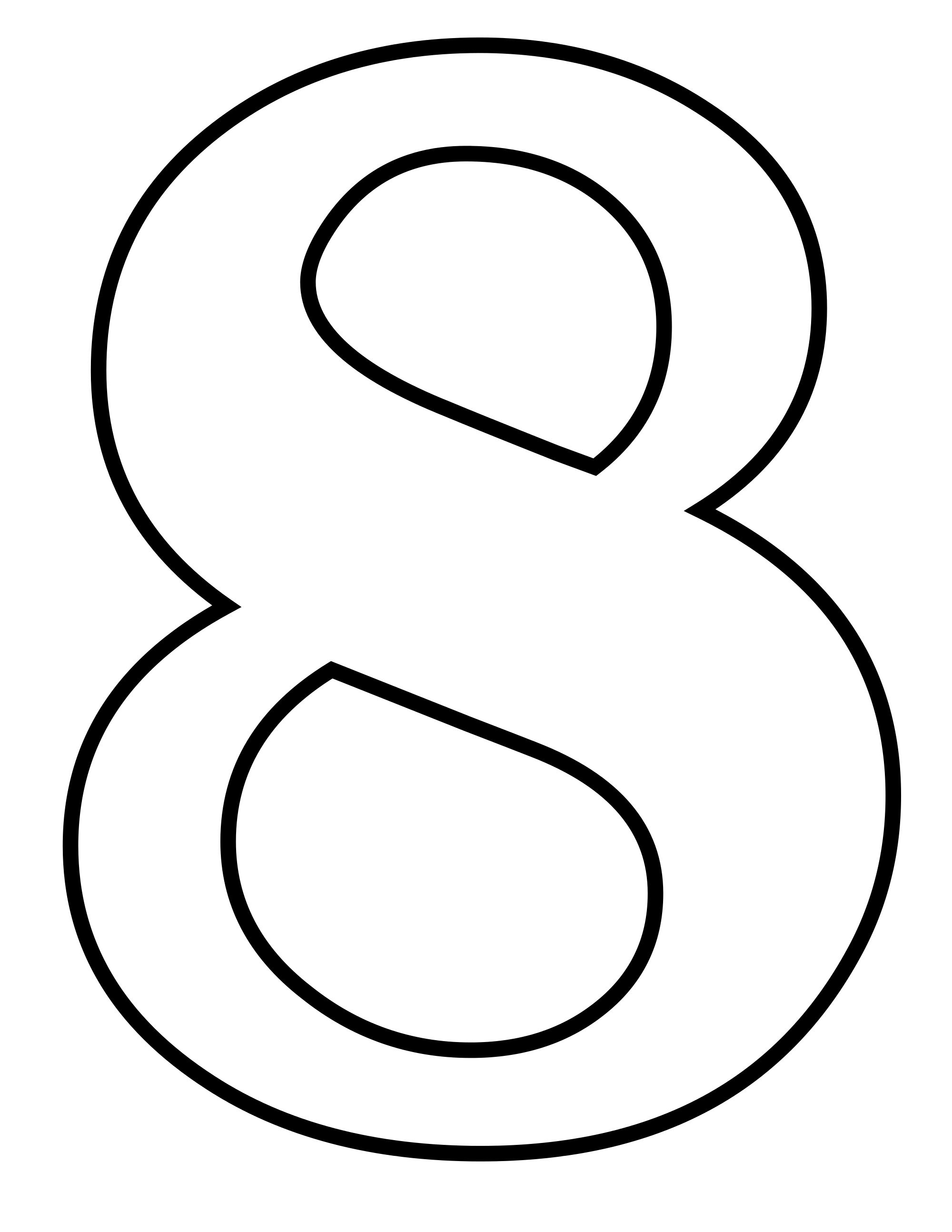 2000x2588 Number Coloring Page