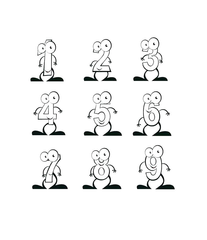 791x914 Number Coloring Page Number Coloring Page With Best