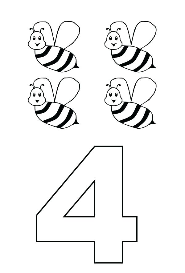 600x887 Number Coloring Page Numbers Coloring Pages Preschool Number