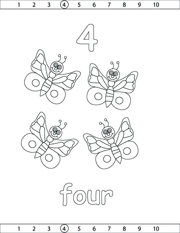 600x777 Number Coloring Pages