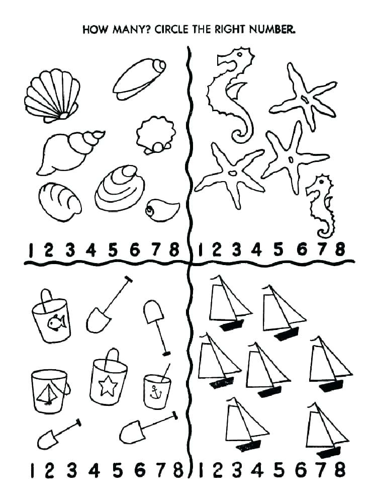 750x1000 Number Coloring Page