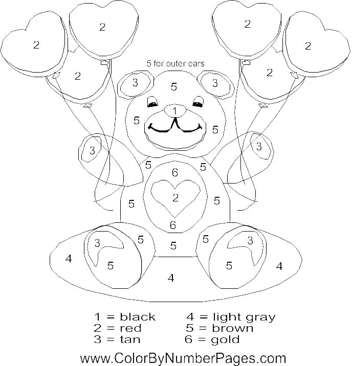 688x716 Number Coloring Sheet