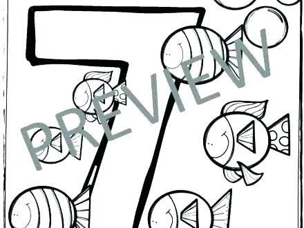 440x330 Number Coloring Sheet Funny Numbers Coloring Pages For Kids