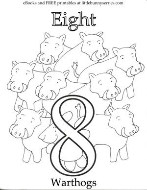 300x388 Number Coloring Page Pdf Printables For Preschool