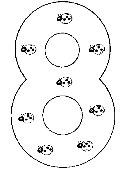 414x550 Number Coloring Page