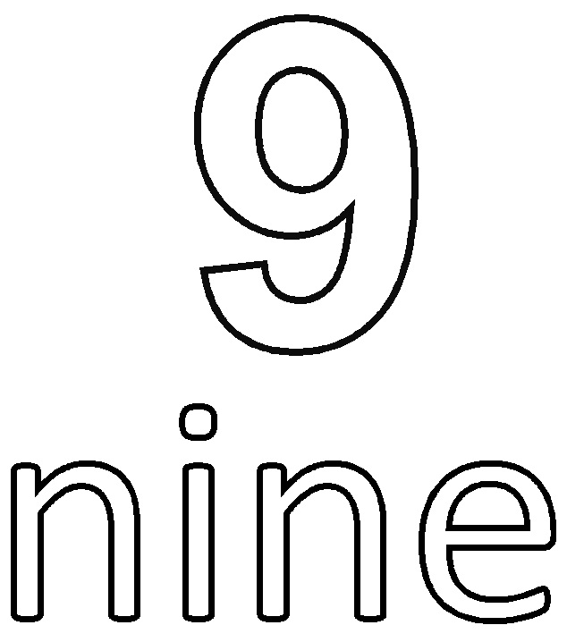 634x718 Number Coloring Page