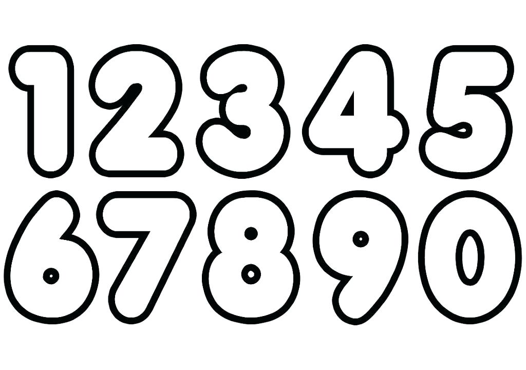 1024x720 Number Coloring Page Of Number