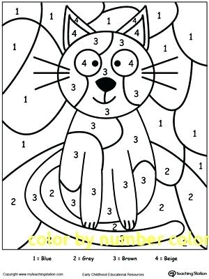 300x400 Number Coloring Pages Color