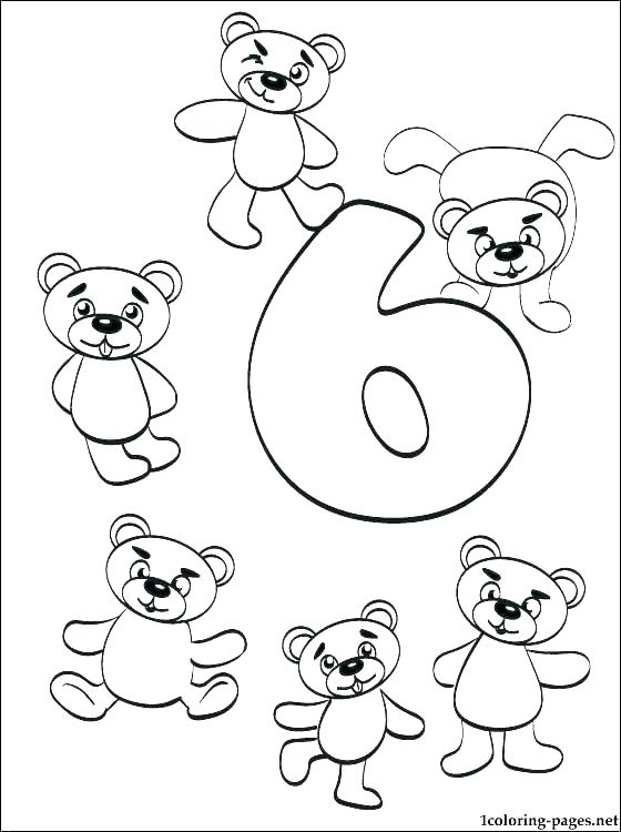 560x750 Numbers Coloring Pages Number Perfect With Additional Color