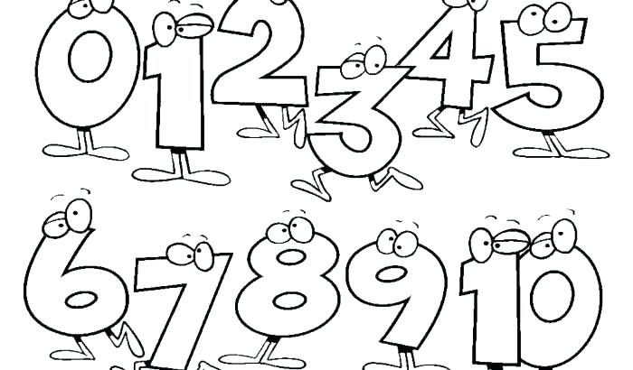 700x410 Number Coloring Pages