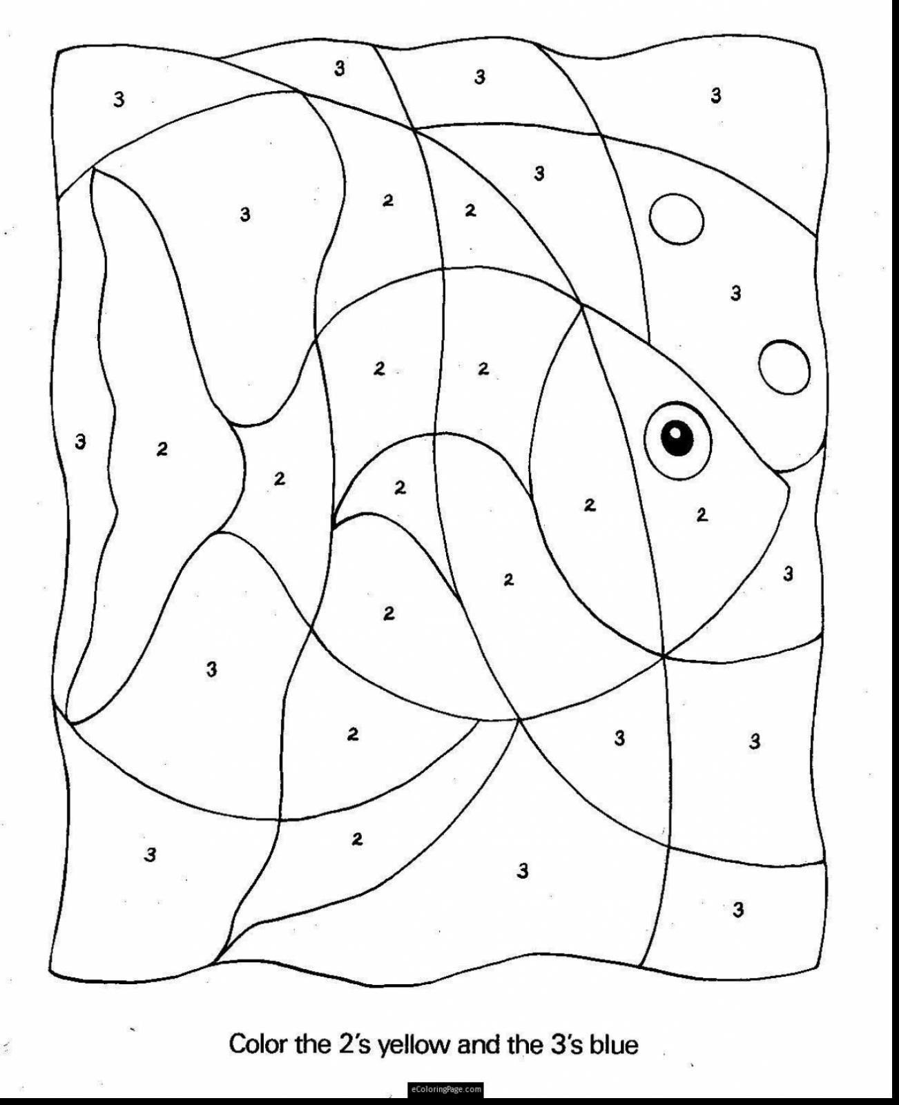 1302x1601 Nice Numbers Coloring Pages On Color Number Worksheets