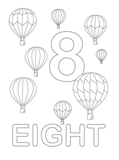 238x320 Number Coloring Pages