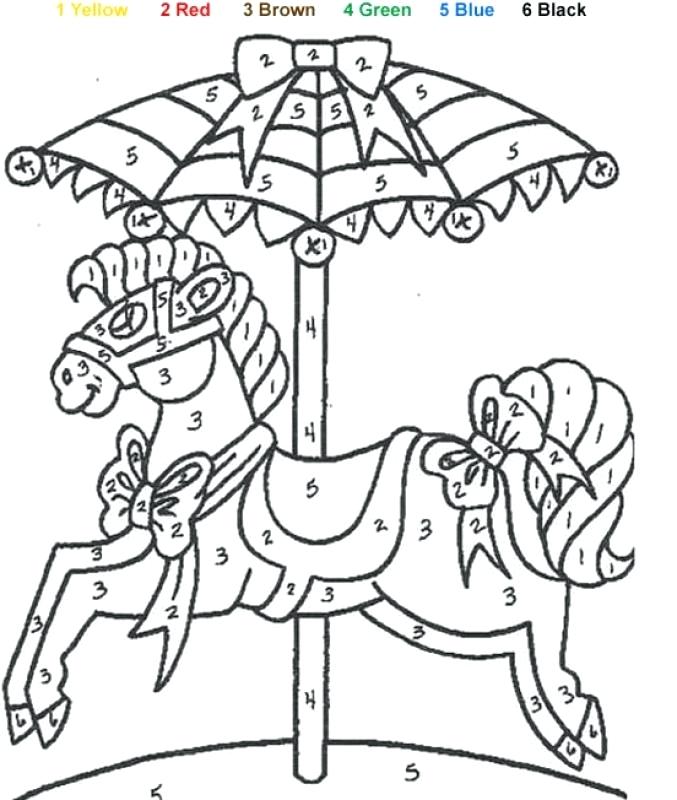 677x800 Numbers Coloring Pages Carousel Color