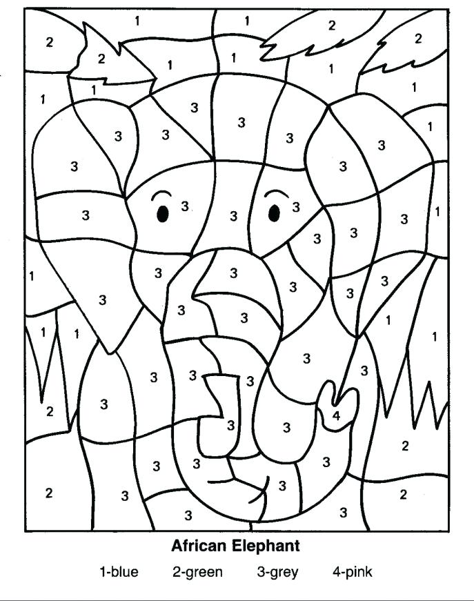 687x871 Printable Number Coloring Pages Color