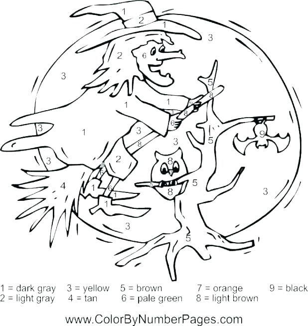 618x654 Printable Number Coloring Pages