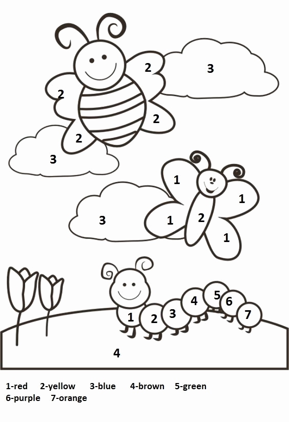564x823 Number Coloring Pages For Toddlers Image Color