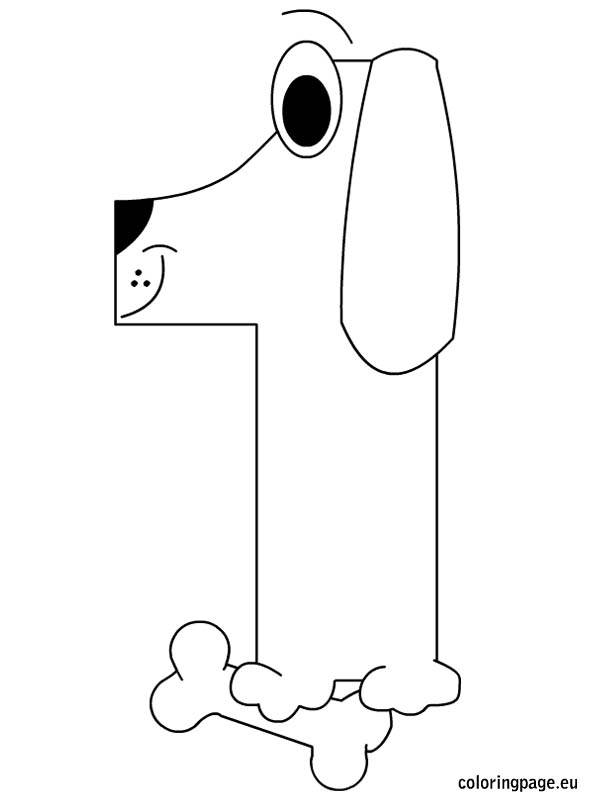 595x804 Number One Coloring Page