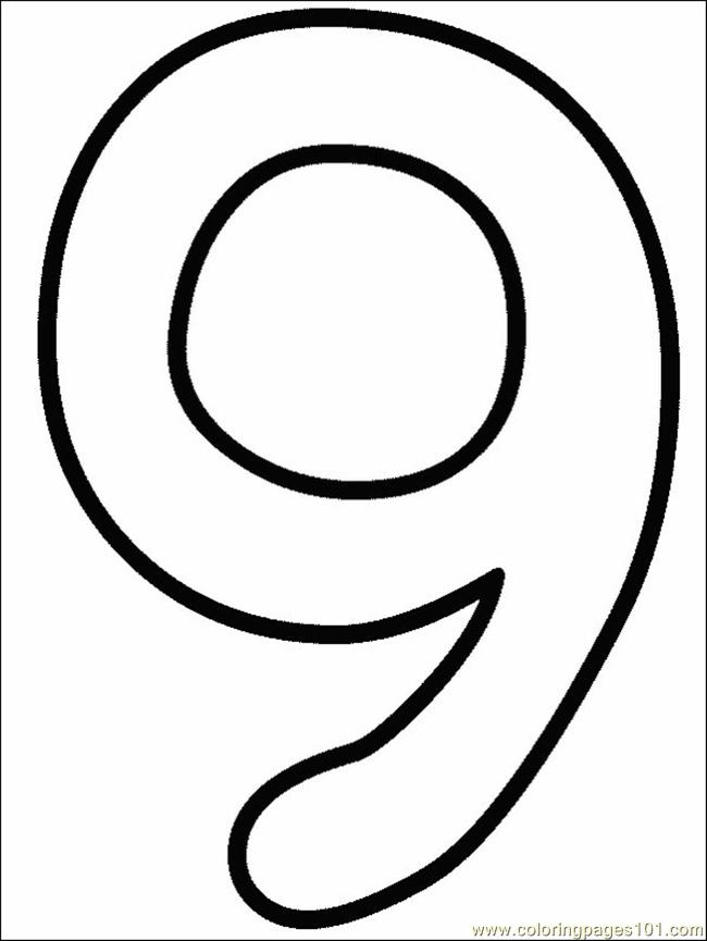 650x865 Numbers Coloring Page