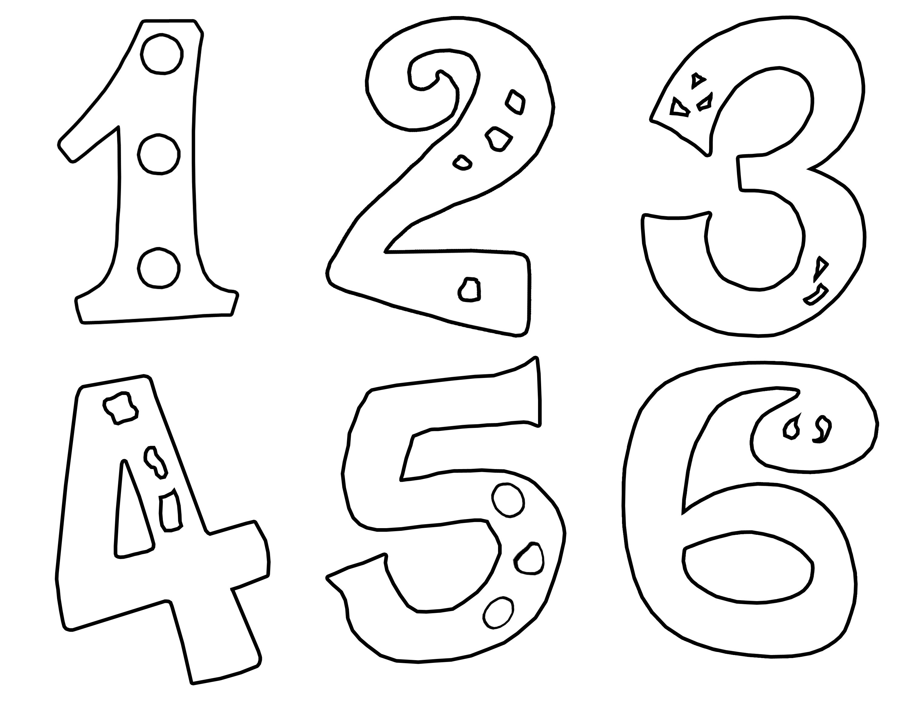 Coloring Pages With Numbers - Colette Cockrel