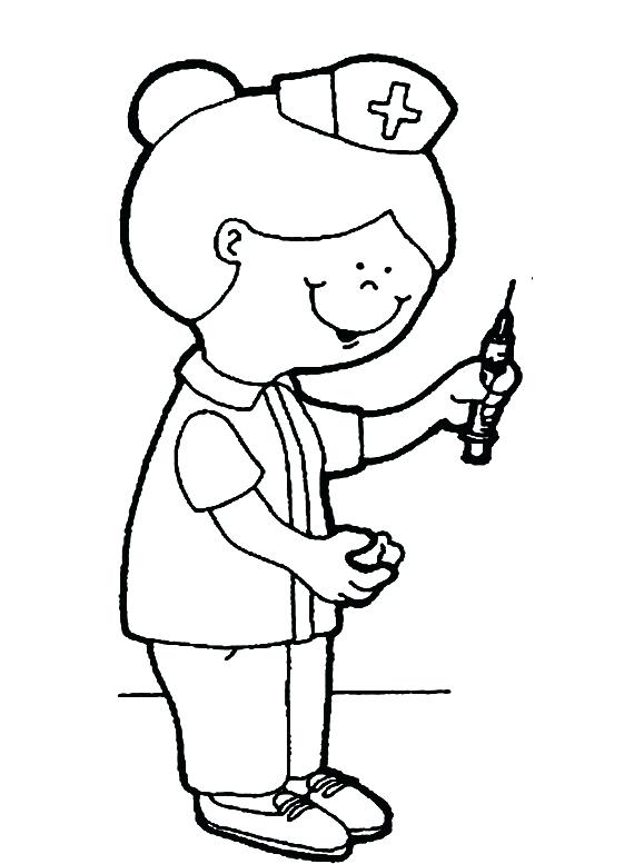 579x777 Nurse Coloring Pages Printable Nurse Pictures For Kids Coloring