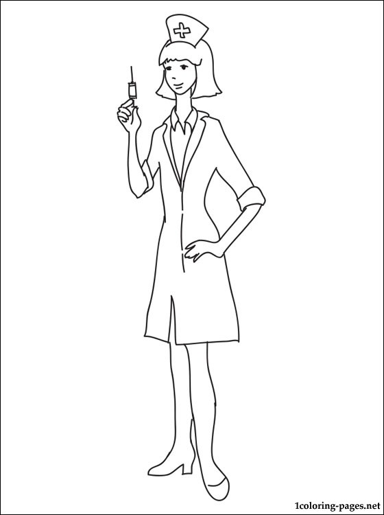 560x750 Nurse Coloring Page Coloring Pages