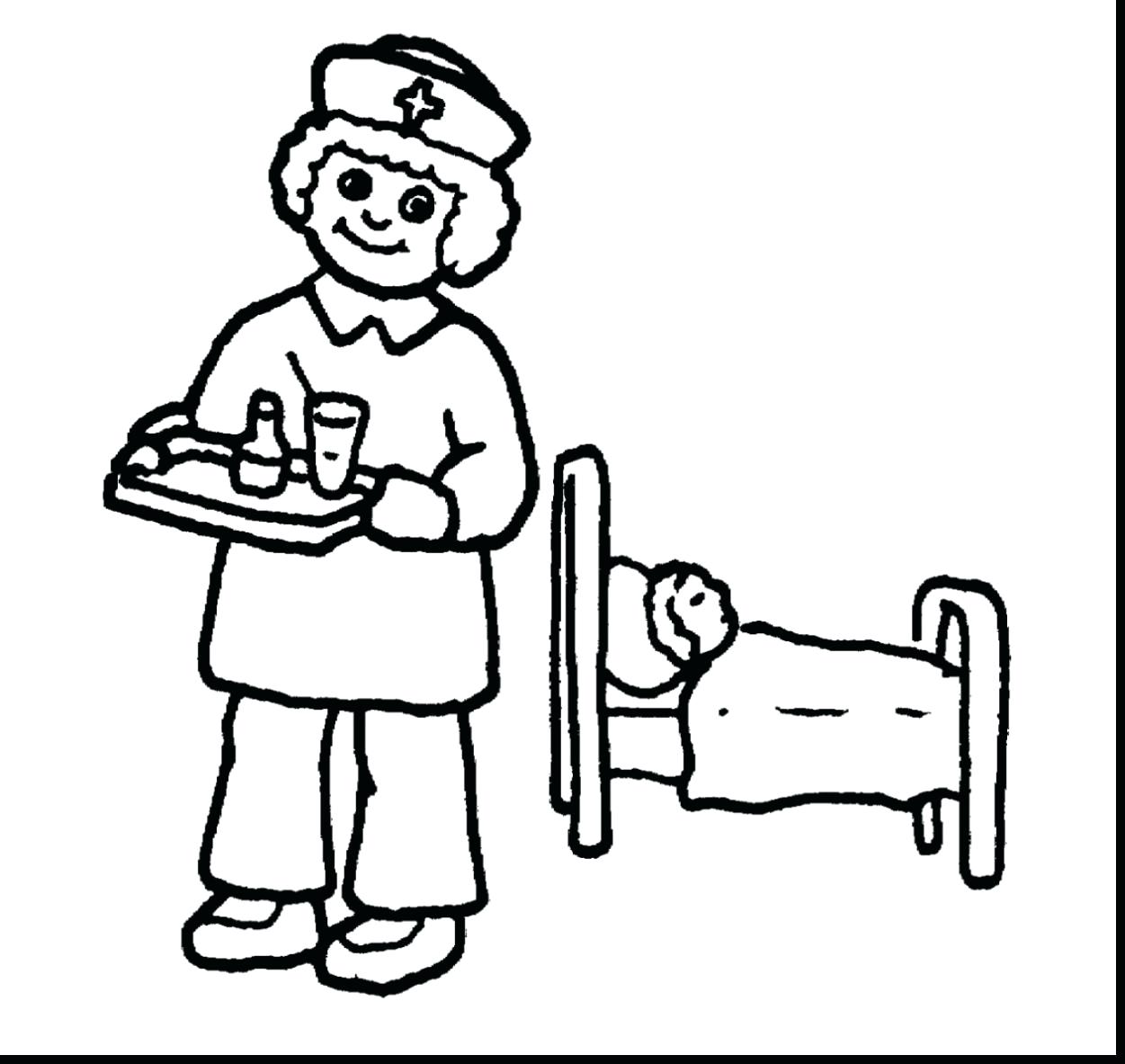 1251x1183 Coloring Pages Nurse Coloring Pages Brilliant Doctor And Nurses
