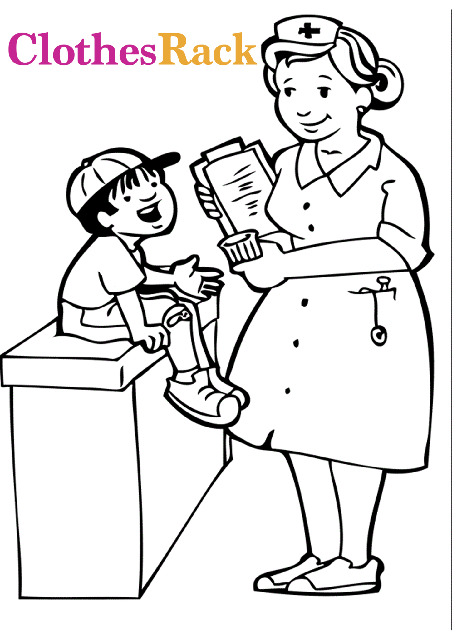 1448x2048 Energy Doctor Nurse Coloring Pages Nursing