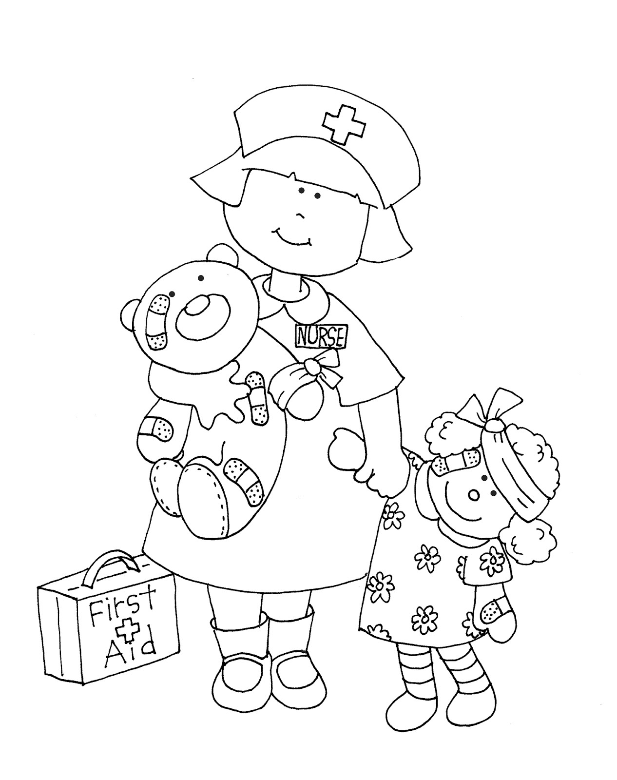 1266x1600 Best Of Nurse Coloring Page Collection Printable Coloring Sheet