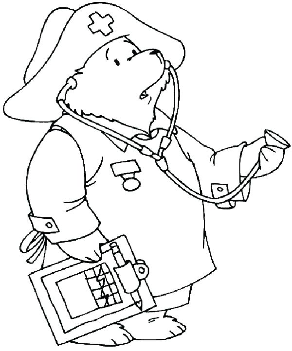 600x722 School Nurse Coloring Pages Doctor Coloring Page Nurse Coloring