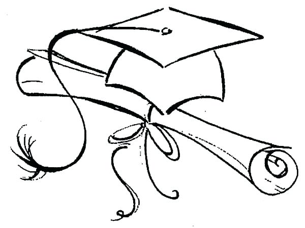 600x450 Graduation Cap Coloring Page Graduation Coloring Pages Girl