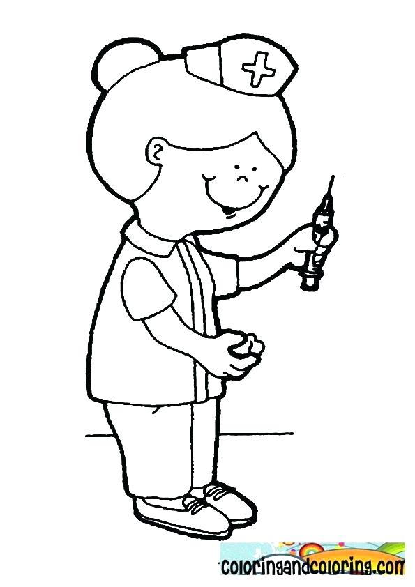 595x842 Nurse Coloring Page Feel Better Coloring Pages Good Nurse Coloring