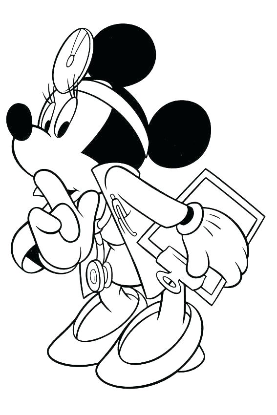 567x850 Nurse Coloring Page