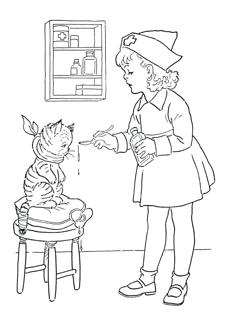 The best free Nurse coloring page images. Download from 268 free