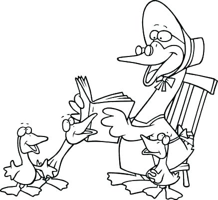 437x400 Mother Goose Coloring Pages Mother Goose Coloring Pages Top Rated