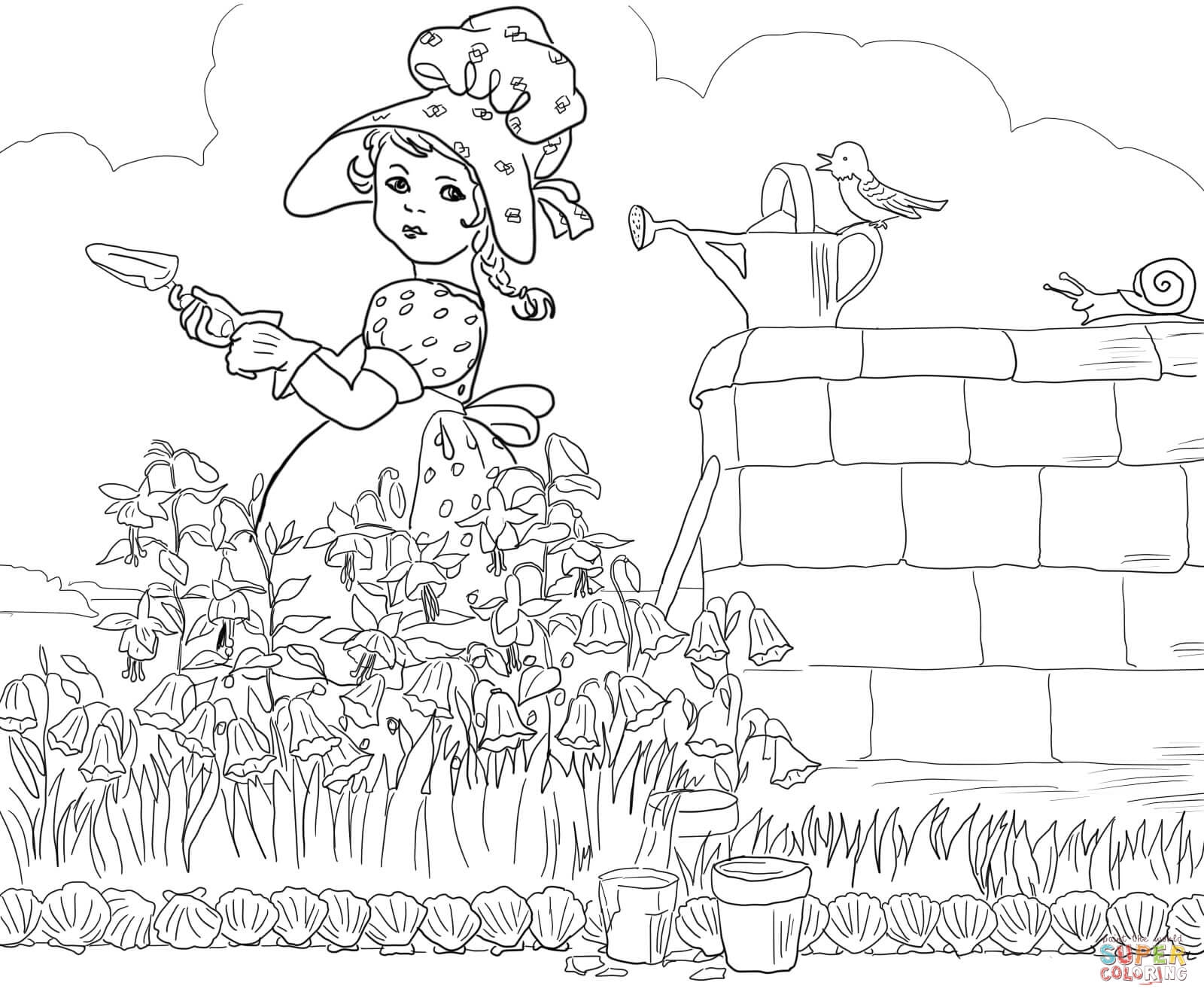 1600x1330 Mother Goose Nursery Rhymes Coloring Pages Printable Coloring