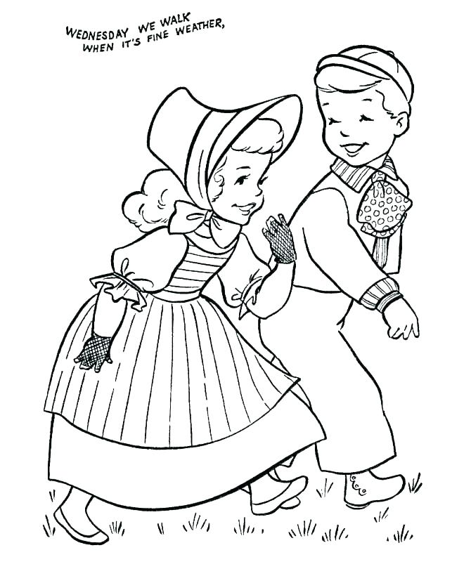 670x820 Nursery Rhyme Coloring Pages