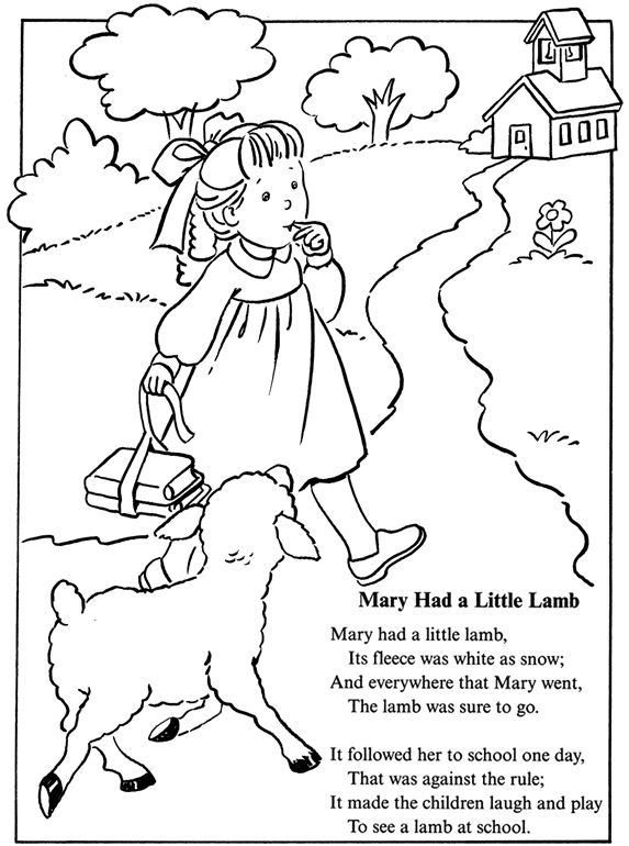 573x770 Peaceful Design Ideas Nursery Rhymes Coloring Pages Printable