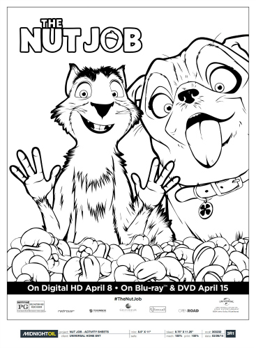 367x500 Nut Job Coloring Pages
