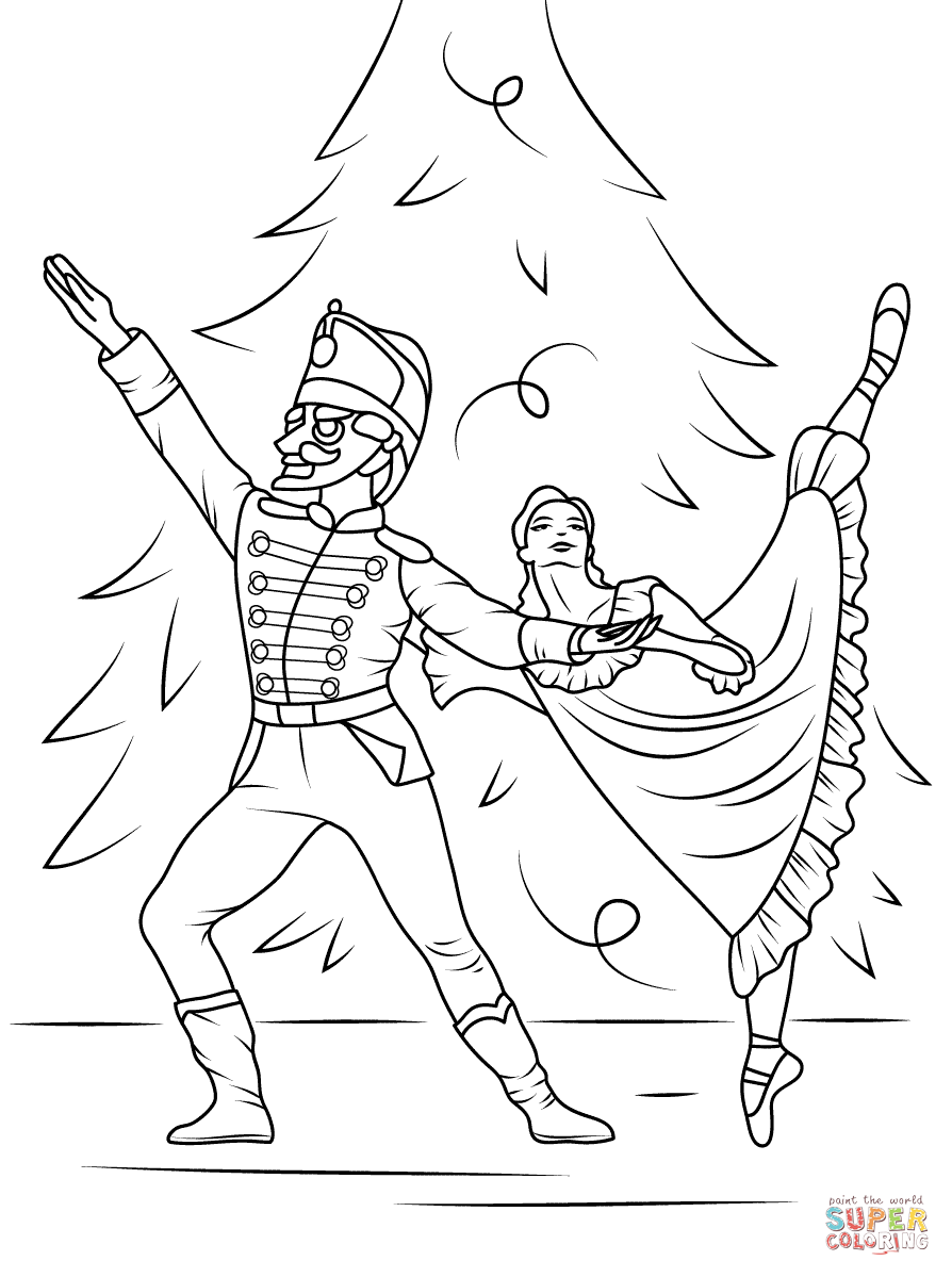 894x1199 Nutcracker Ballet Coloring Page Free Printable Coloring Pages