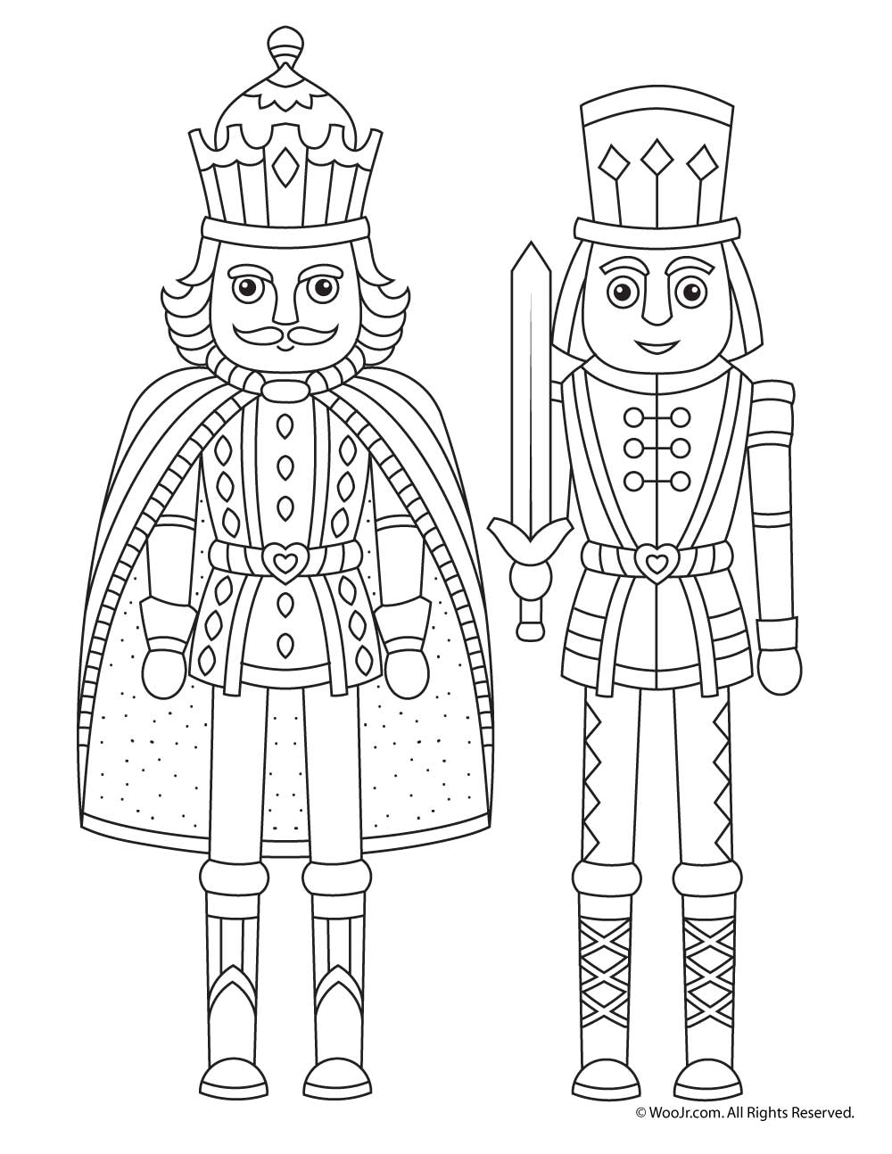 1000x1294 Nutcracker Christmas Coloring Page Woo! Jr Kids Activities