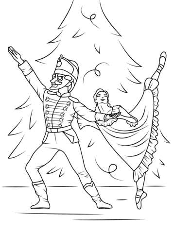 358x480 Nutcracker Coloring Page
