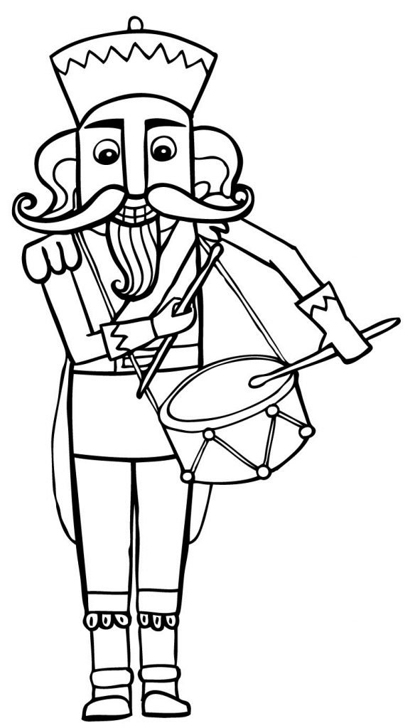 584x1024 Popular Nutcracker Coloring Page