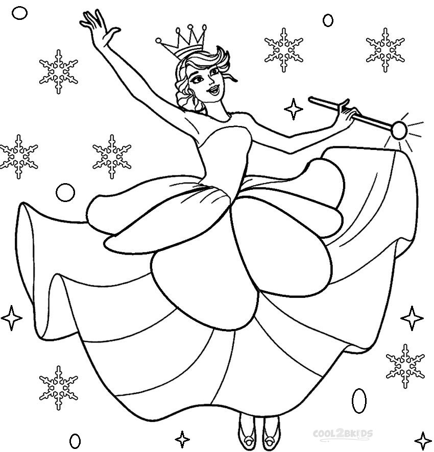 850x886 Nutcracker Sugar Plum Fairy Coloring Page